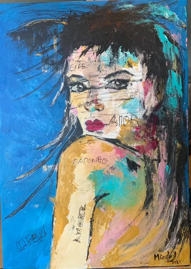 Coleção Mulheres, Acrílico sobre tela · 50 × 70 cm