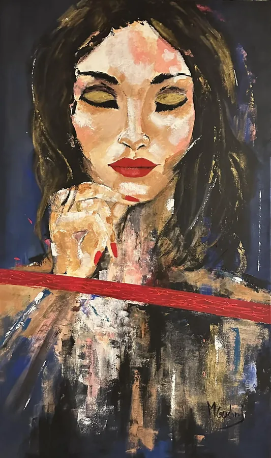 Glamour, Acrílico sobre tela · 60 × 100 cm