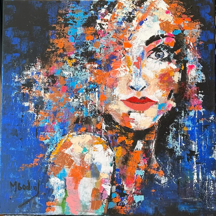 Happy Woman, Acrílico sobre tela