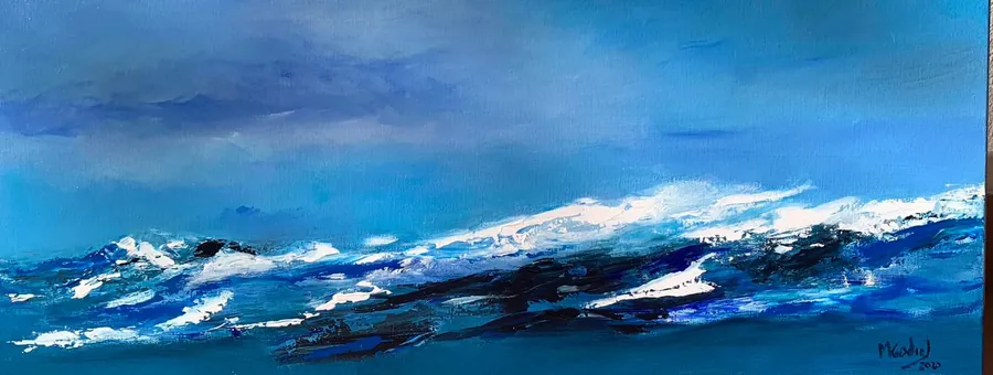 Imensidão, Acrílico sobre tela · 120 × 50 cm