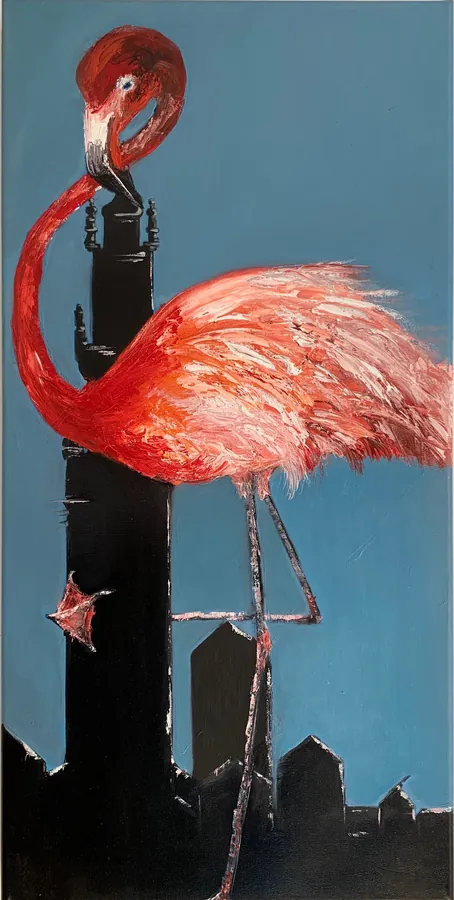 Improbabilidades, Óleo sobre tela · 40 × 80 cm