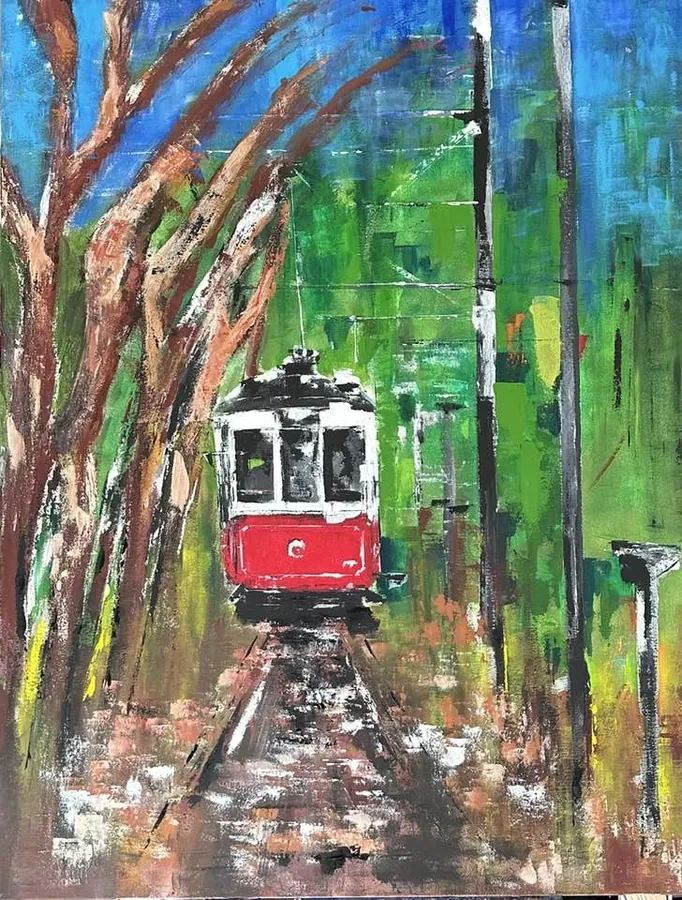 Lovely Sintra, Acrílico sobre tela · 100 × 120 cm