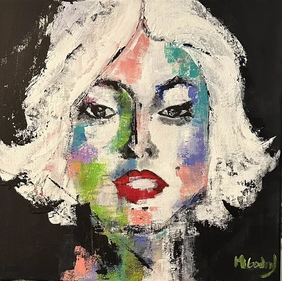 Meus trabalhos pequenos 3, Acrílico sobre tela · 40 × 40 cm