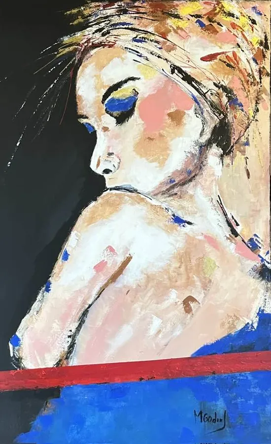 Reflexão, Acrílico sobre tela · 60 × 100 cm