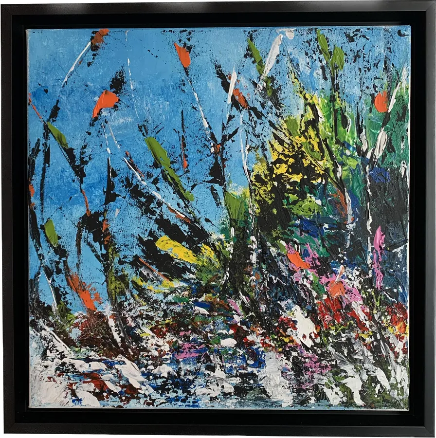 SpringTime, Acrílico sobre tela · 40 × 40 cm