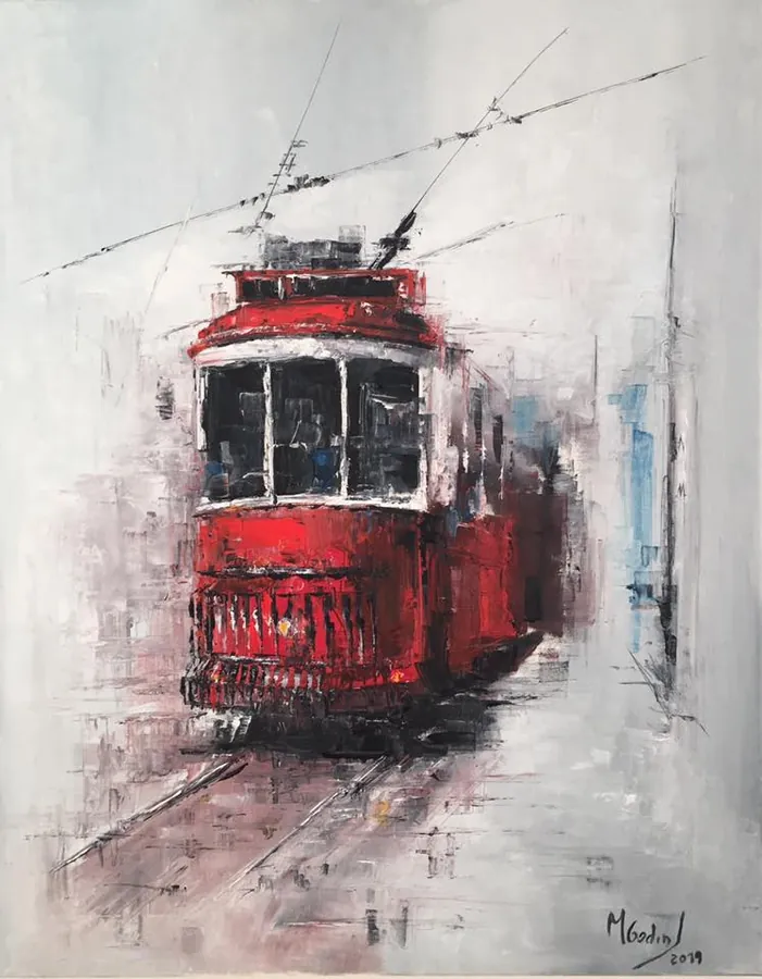 Viagens no tempo, Oil on canvas · 72 × 93 cm (28.3 × 36.6 in)