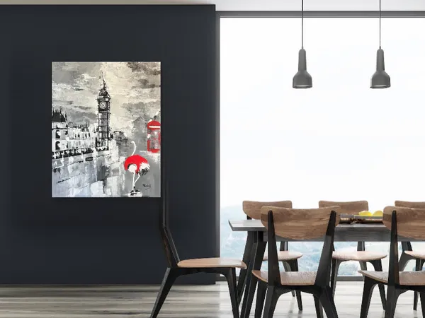 Figura improvável pelo mundo, Londres: numa sala de jantar, junto à mesa