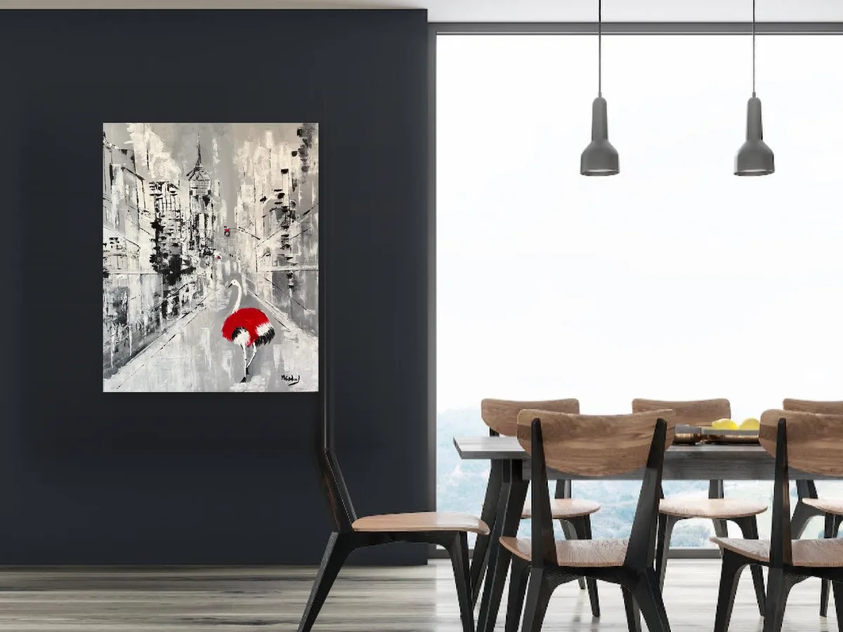 Figura Improvavel pelo mundo, New York: numa sala de jantar, junto à mesa